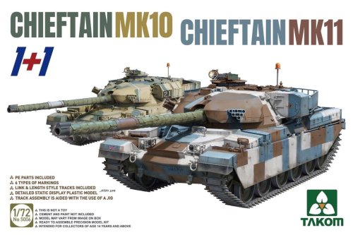Go to product TAKOM 5006 - 1:72 Chieftain MK 10 & Chieftain MK 11 (1+1)