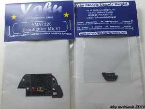 YAHU YMA7223 - 1:72 Beaufighter Mk.VI - Instrument Panel