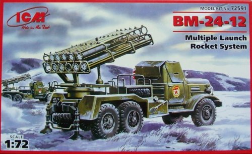 Go to product ICM 72591 - 1:72 BM-24-12, Multiple Launch Rocket System on ZiL-157 base