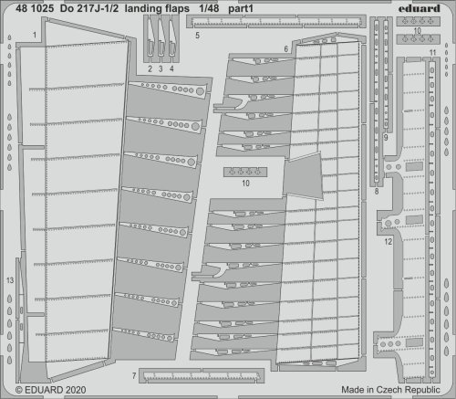 Go to product EDUARD 481025 - 1:48 Do 217J-1/2 landing flaps