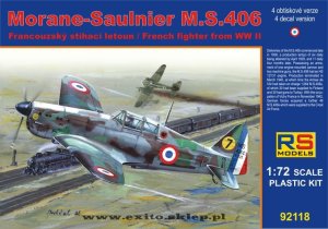 RS MODELS 92118 - 1:72 Morane Saulnier MS.406 - France 1940