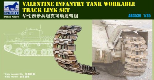 Go to product BRONCO AB 3536 - 1:35 Valentine Infantry Tank Workable Track Link Set