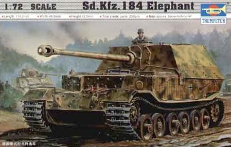 Go to product TRUMPETER 07204 - 1:72 Sd.Kfz.184 Elephant