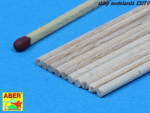 Go to product ABER WR2 - Wood round rods 2,00 mm length 250 mm x 10 pcs.