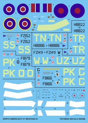 Go to product TECHMOD 48028 - 1:48 P-51 Mustang III