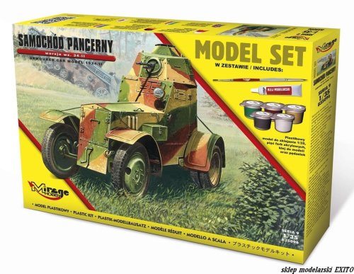 Go to product MIRAGE 835096 - 1:35 Armoured Car wz. 34-II - Model Set