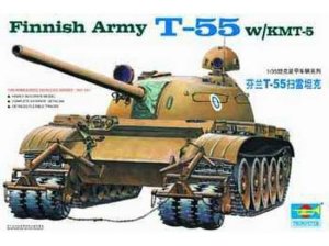 TRUMPETER 00341 - 1:35 Finland T-55 Mine Roller Tank w/KMT-5