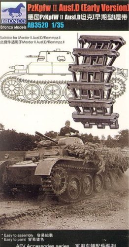 Go to product BRONCO AB 3520 - 1:35 Pzkpfw. II Ausf.D (Early Version) Track Link Set