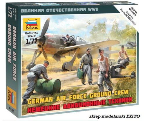 Go to product ZVEZDA 6188 - 1:72 German airforce ground crew