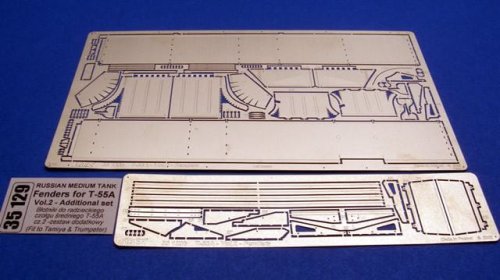 Go to product ABER 35129 - 1:35 Russian Medium Tank Fenders for T-55A vol.2 - Additional set