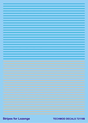 Go to product TECHMOD 72119 - 1:72 Stripes for Lozenge