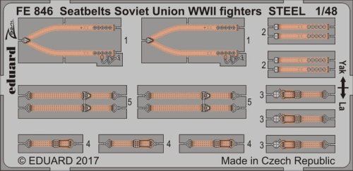 Go to product EDUARD FE846 - 1:48 Seatbelts Soviet Union WW2 fighters - Steel