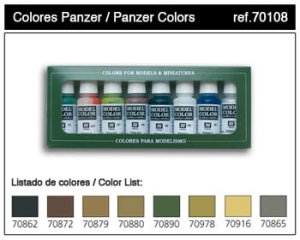 VALLEJO Model Color Set 70108 - Panzer Colors