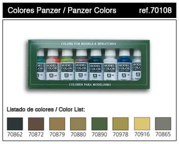 Go to product VALLEJO Model Color Set 70108 - Panzer Colors