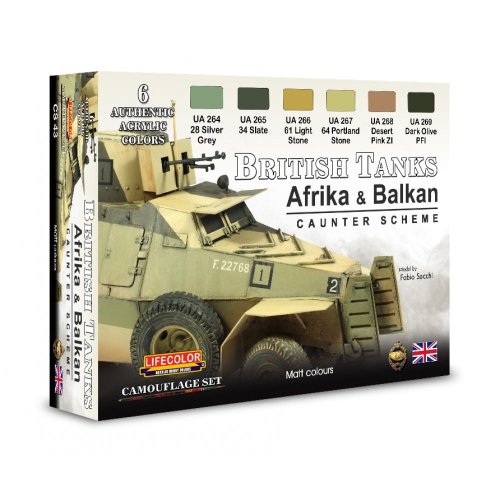 Go to product LIFECOLOR CS 43 - British Tanks – Africa & Balkan Caunter Scheme set 1