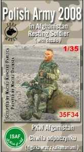 TORO MODEL 35F34 - 1:35 Polish Army in Afghanistan Resting Soldier