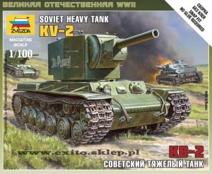 ZVEZDA 6202 - 1:100 KV-2  Soviet Heavy Tank