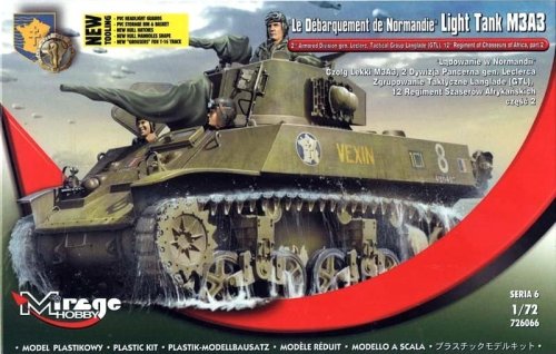 Go to product MIRAGE 726066 - 1:72 Light Tank M3A3 Le Debarquement de Normandie (Leclerc Armored Division)