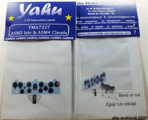 YAHU YMA7227 - 1:72 A5M2 Late & A5M4 - Instrument Panel