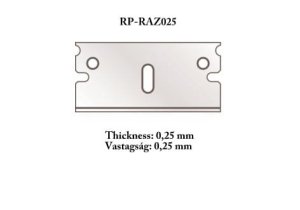 RP TOOLZ RPRAZ025 - Set of 0.25mm blades for RPCUTR (profile cutting table), 5 blades per set.