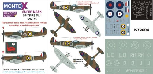 Go to product MONTEX K72004 - 1:72 Spitfire Mk.I