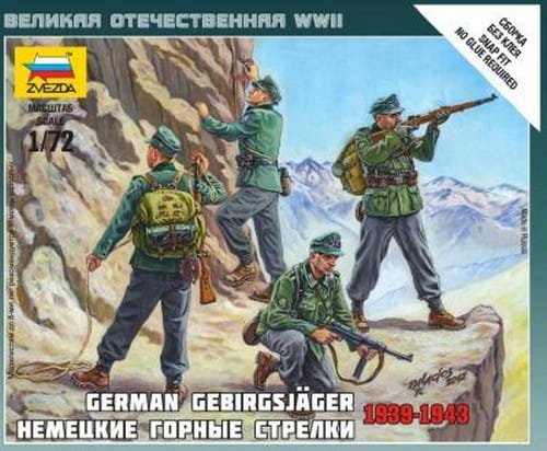 Go to product ZVEZDA 6154 - 1:72 German Gebirgsjäger 1939-43