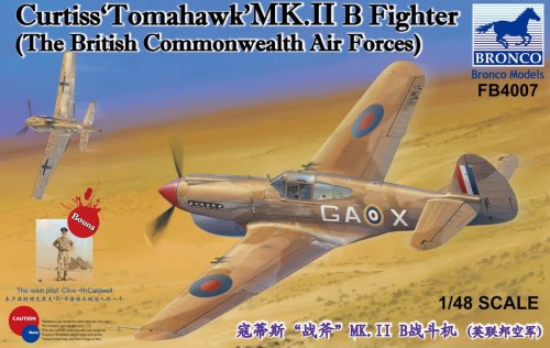Go to product BRONCO FB 4007 - 1:48 Curtiss Tomahawk Mk.IIB