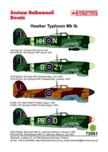 TECHMOD 72061 - 1:72 Hawker Typhoon Mk.Ib