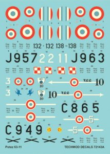TECHMOD 72143 - 1:72 Potez 63-11 w/mask