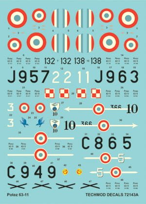 Go to product TECHMOD 72143 - 1:72 Potez 63-11 w/mask