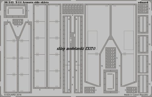 Go to product EDUARD 36345 - 1:35 T-14 Armata side skirts