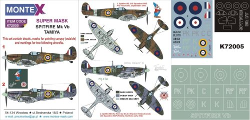 Go to product MONTEX K72005 - 1:72 Spitfire Mk.Vb