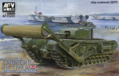 Go to product AFV CLUB 35285 - 1:35 Churchill TLC Type A with Carpet Laying Devices