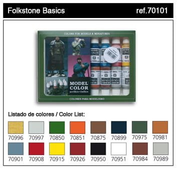 Go to product VALLEJO Model Color Set 70101 - Folkstone Basic