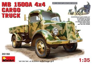 MINIART 35150 - 1:35 MB 1500A 4x4 Cargo Truck w/ figures