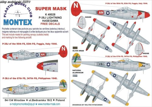 Go to product MONTEX K48028 - 1:48 P-38 J