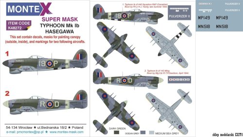 Go to product MONTEX K48272 - 1:48 Typhoon Mk.Ib