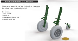 EDUARD 632088 - 1:32 P-47D wheels