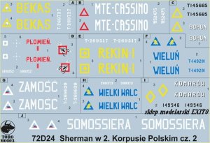 TORO MODEL 72D24 - 1:72 Polish Shermans in Italy 2nd Polish Corps, 1945 vol.2