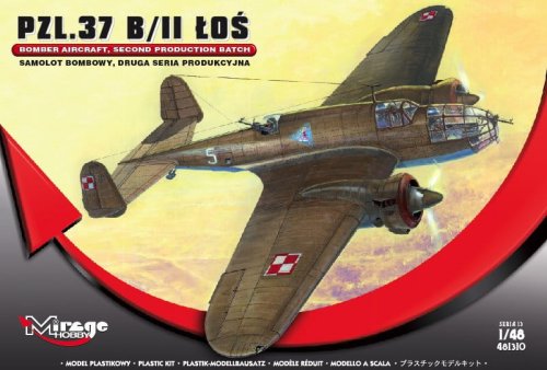 Go to product MIRAGE 481310 - 1:48 PZL.37 B/II Los second serie