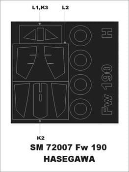 Go to product MONTEX SM72007 - 1:72 Focke Wulf Fw-190