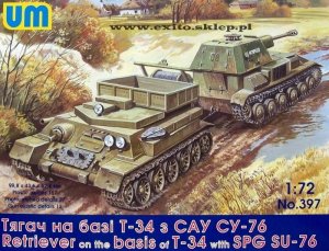 UNIMODELS 397 - 1:72 Retriever on the T-34 basis with SU-76
