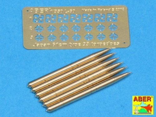 Go to product ABER 1:350L-60  - 1:350 Set of 6 Japan torpedoes 61cm Type 93