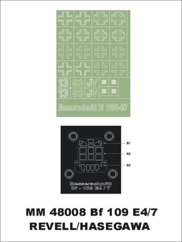 Go to product MONTEX MM48008 - 1:48 Messerchmitt Bf-109 E4/7