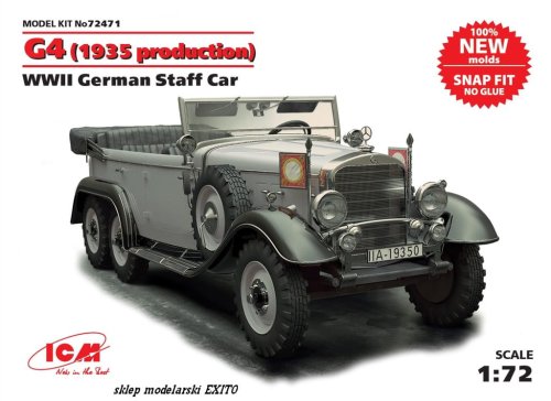 Go to product ICM 72471 - 1:72 G4 (1935 production) WWII German Staff Car