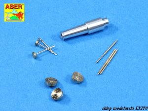 Aber 35L-175 - 1:35 T-28 tank early version 1 x KT-28 76,2mm, 3 x DT 7,62mm metal gun barrels set