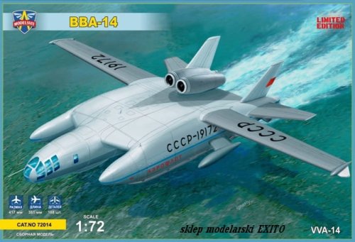 Go to product MODELSVIT 72014 - 1:72 VVA-14 (M-62 Vertical soaring amphibian) WIG craft