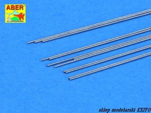 ABER SR04 - Steel round rods 0,4 mm length 250 mm x 12 pcs.