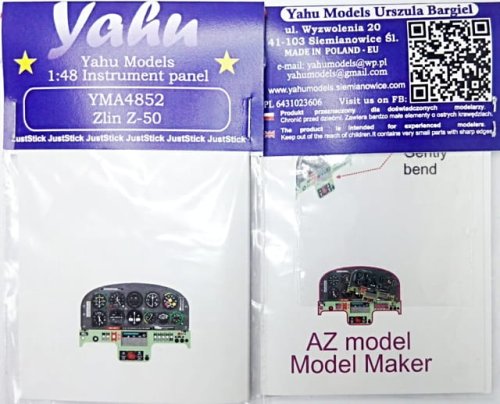 Go to product YAHU YMA4852 - 1:48 Zlin Z-50 - Instrument Panel