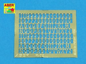 ABER R-02  - Letters & Numbers (1,5 mm high)